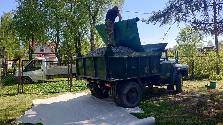 Переделка дренажа дома в Васкелово