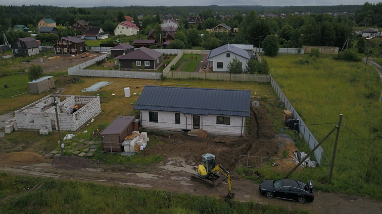 Дренаж периметра дома и парковка с дорогой в Кискелово