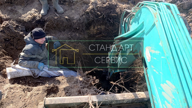 Пристенный глубинный дренаж фундамента в Левашово