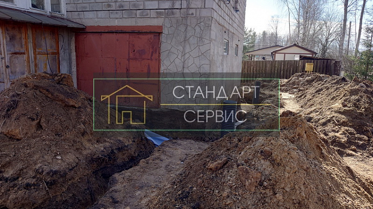 Пристенный глубинный дренаж фундамента в Левашово